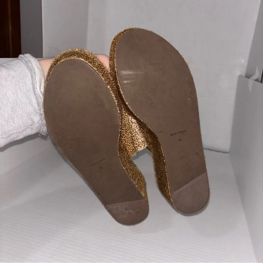 Matisse Struttin Fur Natural Spot Platform‎ Sandals Wedge